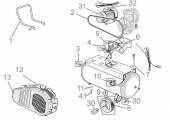 Reservedel (version 1.) KOMPRESSOR 420/10/50 230V