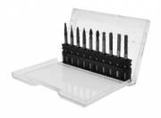 10 pcs. HM mini cutter set, TiALN