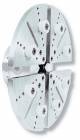 Planskive � 250 mm med 8 koniske gummi-dupper *