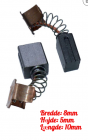 Carbon brush set (2 pcs) 8 x 5 x 10 mm