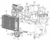 Spare part (version 3.) COMPRESSOR 490/10/50/400V