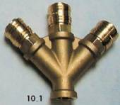 Massiv messing manifold 3-face