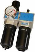 Sm�re-agregat m indb. manometer - 1/2 tomme