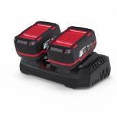 Starter-kit LGAP 2-18-3040 � 2 � 18 V / 4,0 Ah med dobbelt hurti
